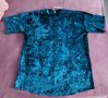 Синя кадифена рокля тениска Asos, снимка 10