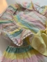 Бебешка цветна рокличка за момиченце Cumino kids wear, снимка 3
