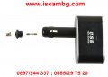 Двоен разклонител за автомобилна запалка с 2бр. USB - 01002, снимка 4