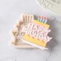 Силиконов молд Торта със свещи Happy Birthday