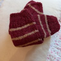Ръчно плетени мъжки чорапи от вълна, размер 43, снимка 2 - Мъжки чорапи - 43128521