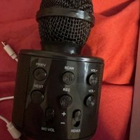 Караоке микрофон безжичен с Bluetooth в черно и розово, снимка 11 - Караоке - 43486663