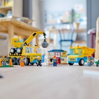 LEGO® City Great Vehicles 60391 - Строителни камиони и кран с разбиваща топка, снимка 9 - Конструктори - 43253750