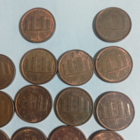 лот от 15 монети 1 евроцент Италия, снимка 4 - Нумизматика и бонистика - 44862161