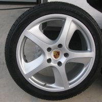 4бр.ЛЕТИ ДЖАНТИ 20" за PORSCHE CAYENNE 9JX20 +4 бр.ЗИМНИ ГУМИ PIRELLI ICE& SNOW 275/40/20-8 mm., снимка 3 - Гуми и джанти - 27015055