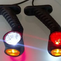 1 бр. тройни LED ЛЕД рогчета , габарити , 12-24V , Полша , снимка 3 - Аксесоари и консумативи - 35554253