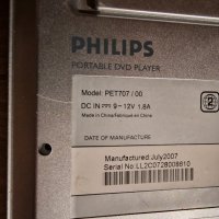 DVD плейър с два екрана PHILIPS PET 707  и  PAC130, снимка 18 - Аксесоари и консумативи - 39636594