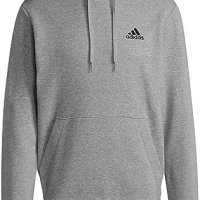 Нов Adidas Удобен Мъжки Пуловер Суичър Сив Размер M, снимка 1 - Спортни дрехи, екипи - 43711420