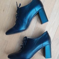 Daris черни обувки от естествена кожа, снимка 4 - Дамски обувки на ток - 42945045