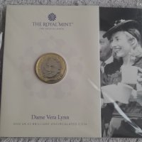 2 британски лири 2022г. "Dame Vera Lynn", снимка 6 - Нумизматика и бонистика - 37856596