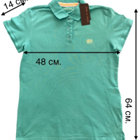 Дамска блуза с яка - нова L, снимка 4 - Тениски - 44842451