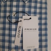 Мъжка риза каре  Jack & Jones Premium Slim Fit, размер - L.                         , снимка 3 - Ризи - 39267376