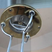 Масивна месингова лампа, снимка 5 - Антикварни и старинни предмети - 43593710