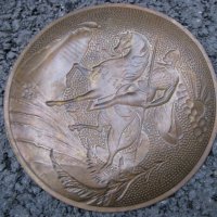 Бронзова чиния Хан Тервел, снимка 3 - Антикварни и старинни предмети - 28477144
