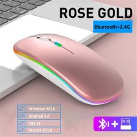 🖱️Безжична Bluetooth Мишка MS6BT+2.4G, снимка 3 - Клавиатури и мишки - 42908648