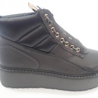 Дамски боти Lucky shoes 3283 сиви, снимка 1 - Дамски боти - 27042608