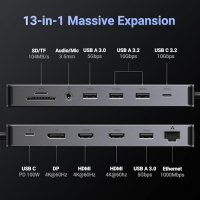 Нова UGREEN Revodok Pro 13-в-1 USB C Докинг Станция Хъб за лаптоп компютър, снимка 5 - Друга електроника - 43069022