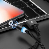 Магнитен, USB кабел за зареждане на телефон, снимка 6 - USB кабели - 32566884