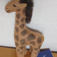 Жираф-екологично чиста играчка от филц, ръчна изработка, снимка 1 - Други - 28675942