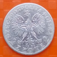 Полша 2 злоти 1934 сребро, снимка 1 - Нумизматика и бонистика - 28766484