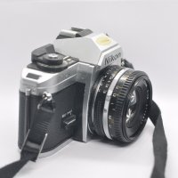 Фотоапарат Nikon FG-20 с обектив Nikkor 50mm f/1.8, снимка 6 - Фотоапарати - 43104294