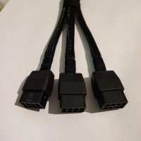 Захранващ кабел за видеокарта PCIe Gen 5 - 12 Pin, 600W, снимка 2 - Кабели и адаптери - 43340949