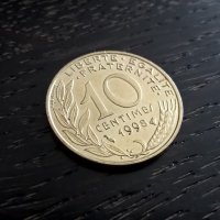 Монета - Франция - 10 сентима | 1998г., снимка 1 - Нумизматика и бонистика - 28374364