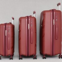 Комплект 3 куфара - различни цветове полипропилен, снимка 6 - Куфари - 44132737