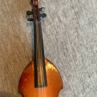  Мини модел на цигулка, снимка 4 - Антикварни и старинни предмети - 43919016