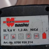 Винтоверт Würth master 9,6v, снимка 2 - Винтоверти - 38842950