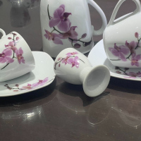 Комплект чаши Орхидея шесторен сет, снимка 13 - Чаши - 44884882