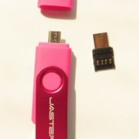 USB 2.0  flash 128MB 3 в 1 + micro USB + адаптер тип C + OTG + елегантен ключодържател, снимка 11 - USB Flash памети - 40477395