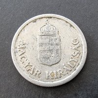 Монета. Унгария. 1 пенго . 1944 година. Алуминий., снимка 4 - Нумизматика и бонистика - 37196280