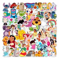 Водоустойчиви 50х стикери-Disney/Дисни/Cartoon/Анимационни герои, снимка 6 - Декорация за дома - 38386004