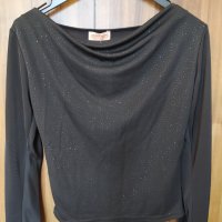 Дамска черна блуза 15лв, снимка 4 - Блузи с дълъг ръкав и пуловери - 40651917