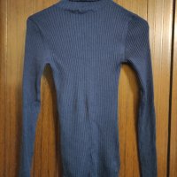 тъмно синьо рипс поло, снимка 3 - Блузи с дълъг ръкав и пуловери - 43146244