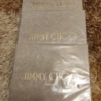 NEW JIMMY CHOO LONDON MATTE LIGHT GRAY PAPER GIFT SHOPPING BAGS - Подаръчна торбичка 
, снимка 4 - Други - 42964088