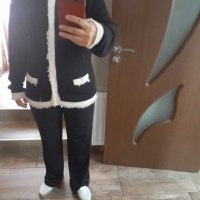 Жилетка/блуза в стилно черно-бяло, снимка 3 - Жилетки - 38059156