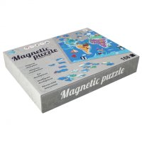 Магнитен пъзел Карта на света, 168 части, снимка 4 - Игри и пъзели - 43621717