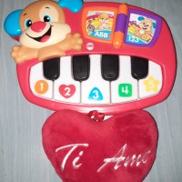 Пиано Fisher Price уча и пея+подарък сърце, снимка 6 - Образователни игри - 38968919