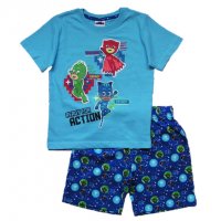 Детска пижама PJ Masks момче за 3, 4, 5, 6, 7 и 8 г. - М9-10, снимка 1 - Детски пижами - 28583333