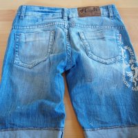 Къси светло сини дънкови панталонки, снимка 5 - Къси панталони и бермуди - 26256947
