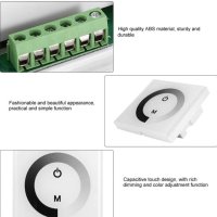 Превключвател за димер, функция за регулиране на цвета LED сензорен панел, снимка 5 - Друга електроника - 40539748