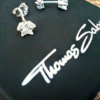 НОВИ Сребърни обици "Small Stars" - THOMAS SABO, снимка 2 - Обеци - 27377980