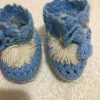 бебешки плетени чорапчета, снимка 2 - Бебешки чорапи - 43747113