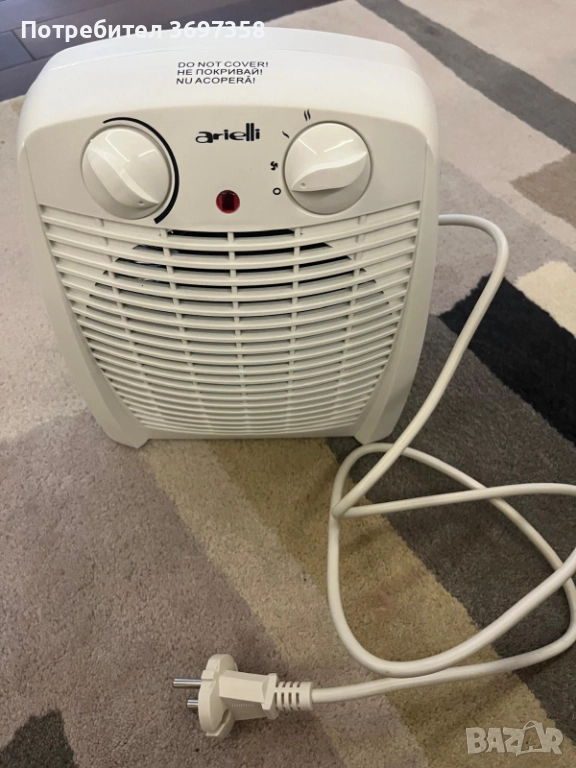 Ариели вентилаторна печка 2000W с терморегулатор, снимка 1
