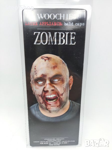 Латекс Zombie шапка за глава Halloween costume , снимка 1