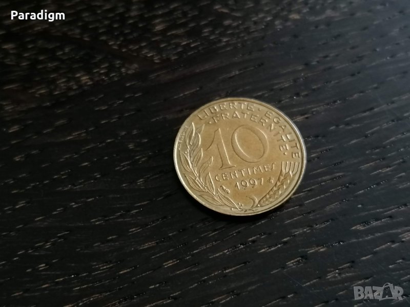 Монета - Франция - 10 сентима | 1997г., снимка 1