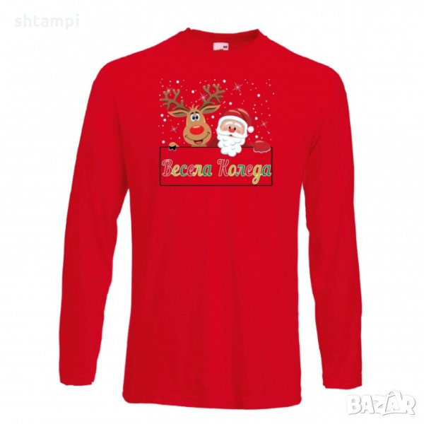 Мъжка тениска Коледа Весела коледа 2, снимка 1