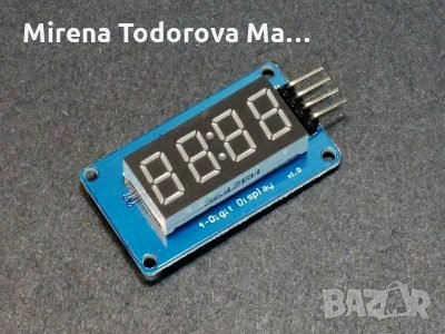 модул TM1637 цифров тръбен дисплей LED 7-сегментен 0,56 инча червен cc, снимка 1